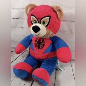 Build A Bear Workshop Marvel Comics Spiderman 16" Plush Toy 2017 BAB Spider-man